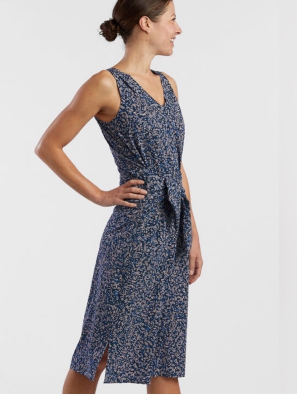 Title Nine Round Trip Midi Dress Grey NWT Medium - Picture 2 of 15
